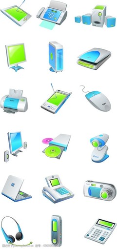 微縮世界中的科技基石 電子產(chǎn)品小圖標與電子元器件